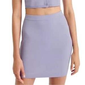 Sunday Best stretch pull on mini skirt in lilac size M like new condition